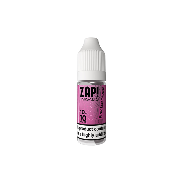 10mg ZAP! Bar Salts Nic Salt 10ml (50VG/50PG)